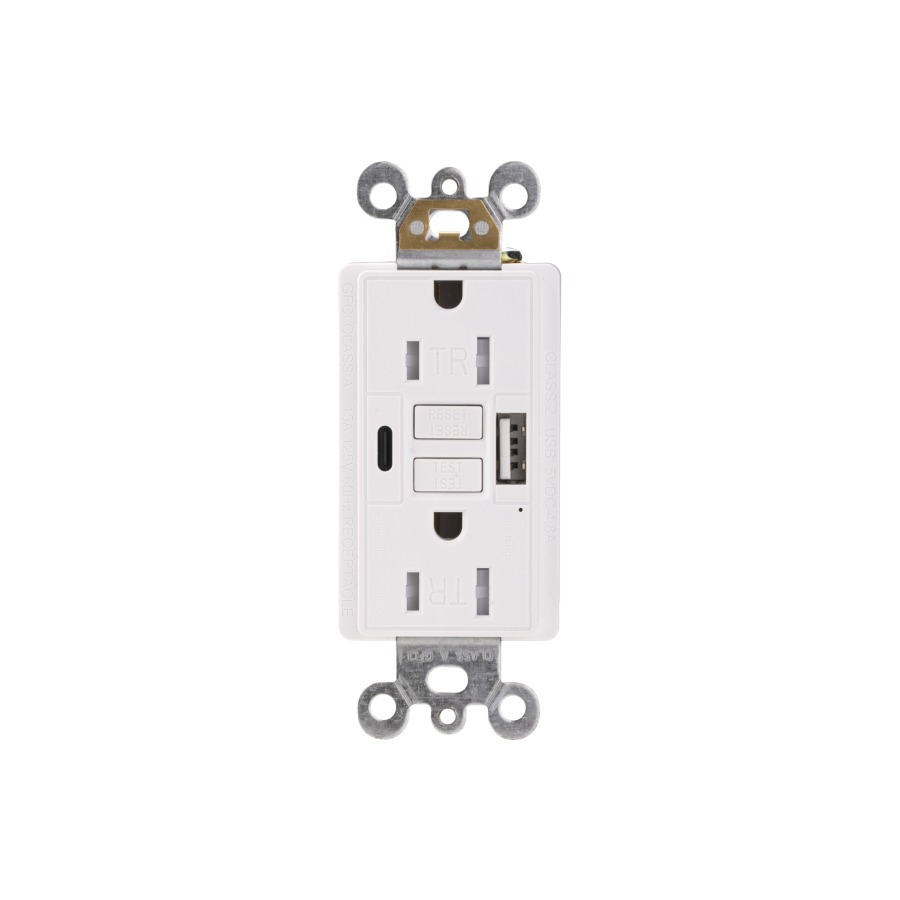 BCG-003U 15A TR GFCI With 1 TypeA+1 Type C