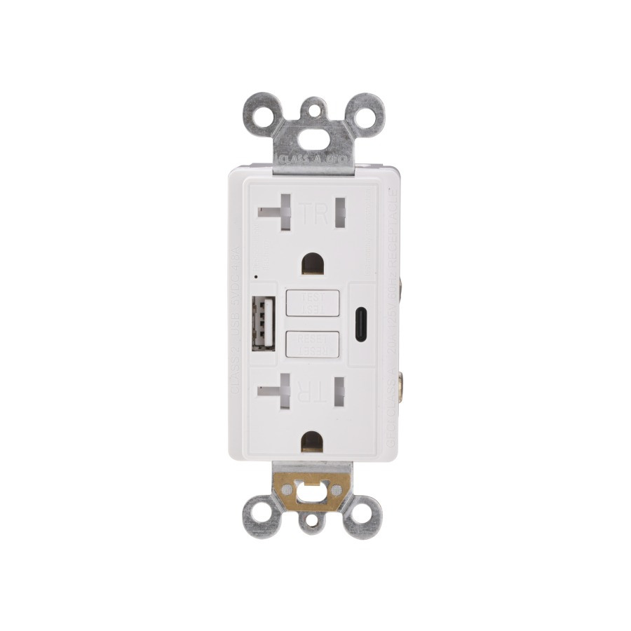 BCG-004U 20A TR GFCI With 1 Type A+1 Type C